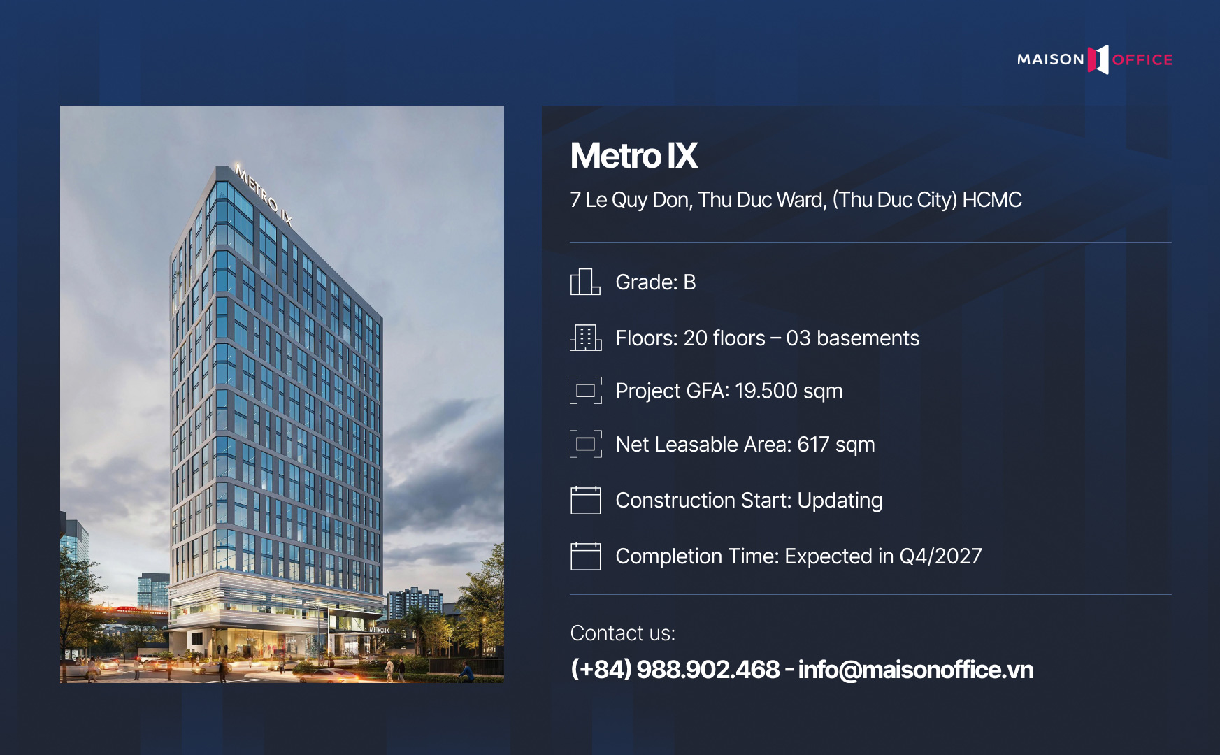 Office building information Metro IX