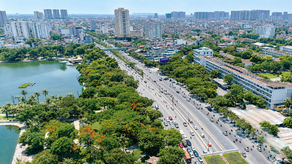 Hai Ba Trung District is home to many modern office buildings
