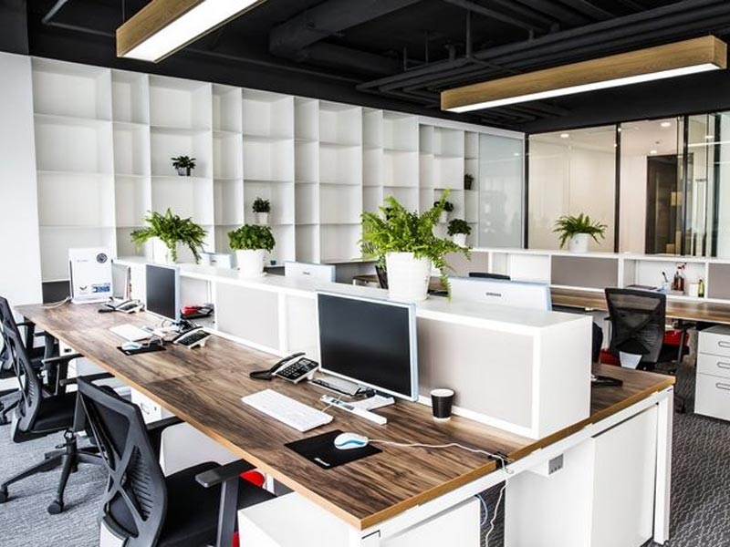 Sử dụng nội thất tạo không gian tiếp theo trong văn phòng