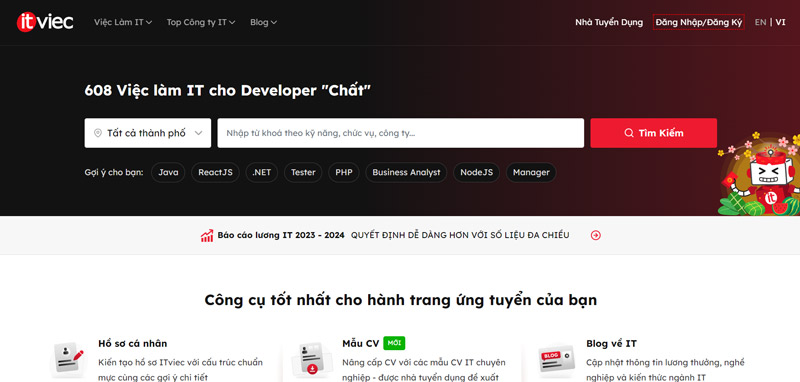 Itviec là web đăng tuyển dụng miễn phí