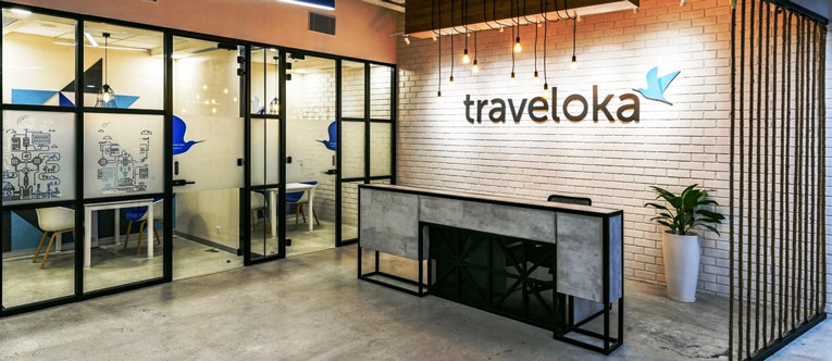thiết kế nội thất văn phòng của Traveloka 1