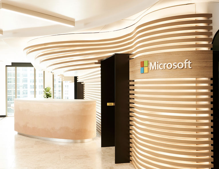 thiết kế nội thất văn phòng Microsoft 1