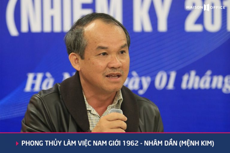 phong thủy làm việc Nam giới 1962 Nhâm Dần Mệnh Kim