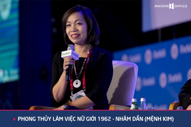 phong thủy làm việc Nữ giới 1962 Nhâm Dần Mệnh Kim