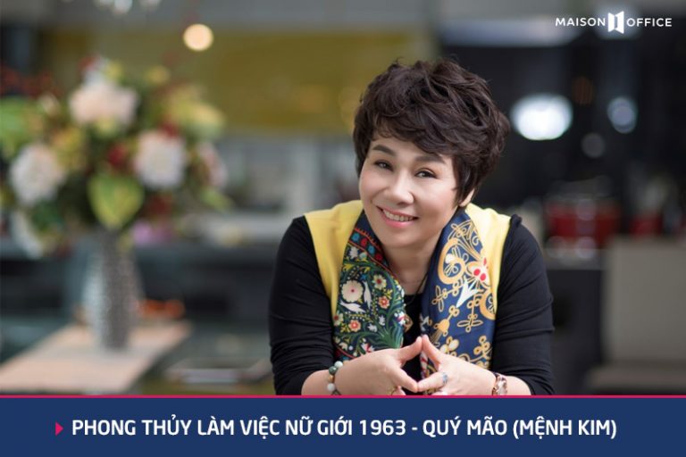 phong thủy làm việc Nữ giới 1963 Quý Mão Mệnh Kim