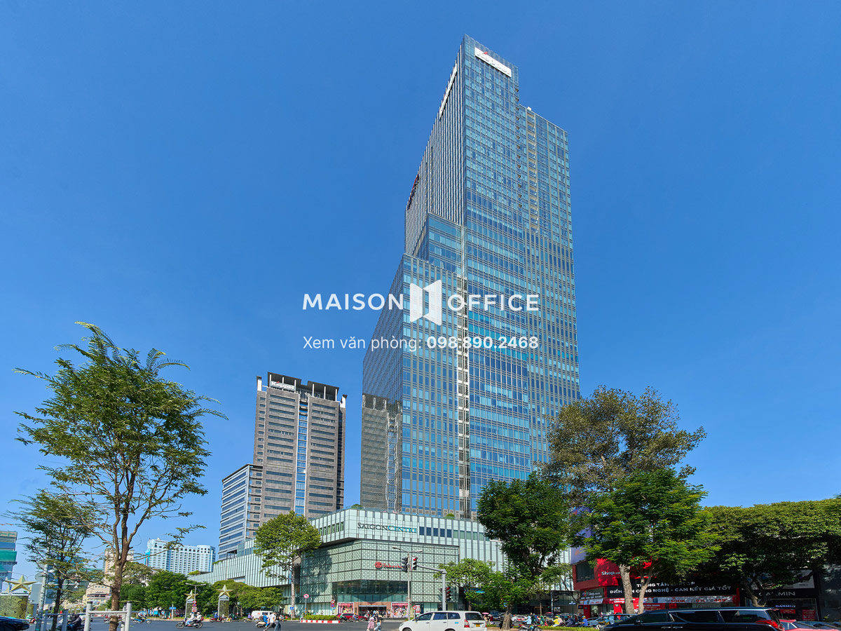 Saigon Centre Tower 2 được thiết kế với gam màu xanh chủ đạo từ kính