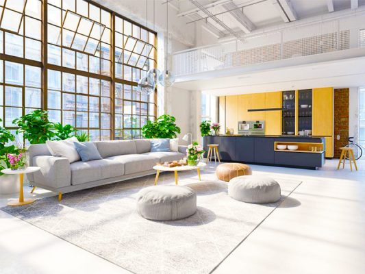 Phong cách nội thất Loft trong thiết kế văn phòng 