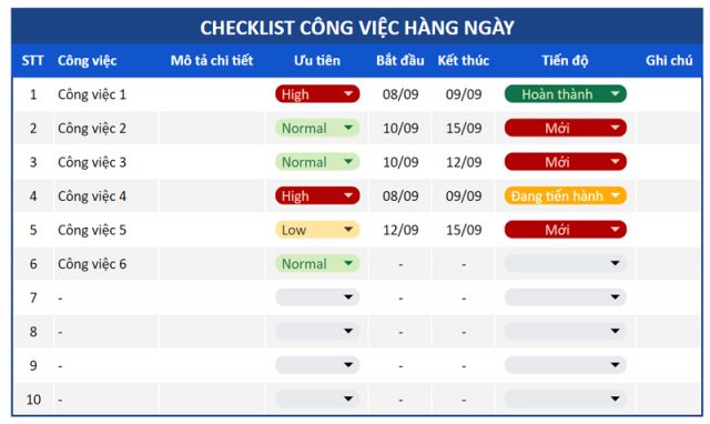 Checklist công việc là gì? 10+ mẫu checklist công việc hàng ngày