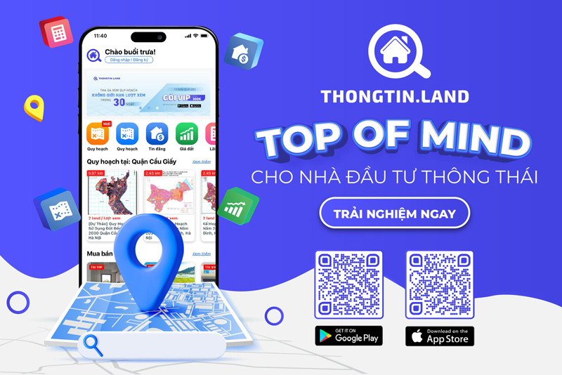 Tra cứu trên App Thongtin.land