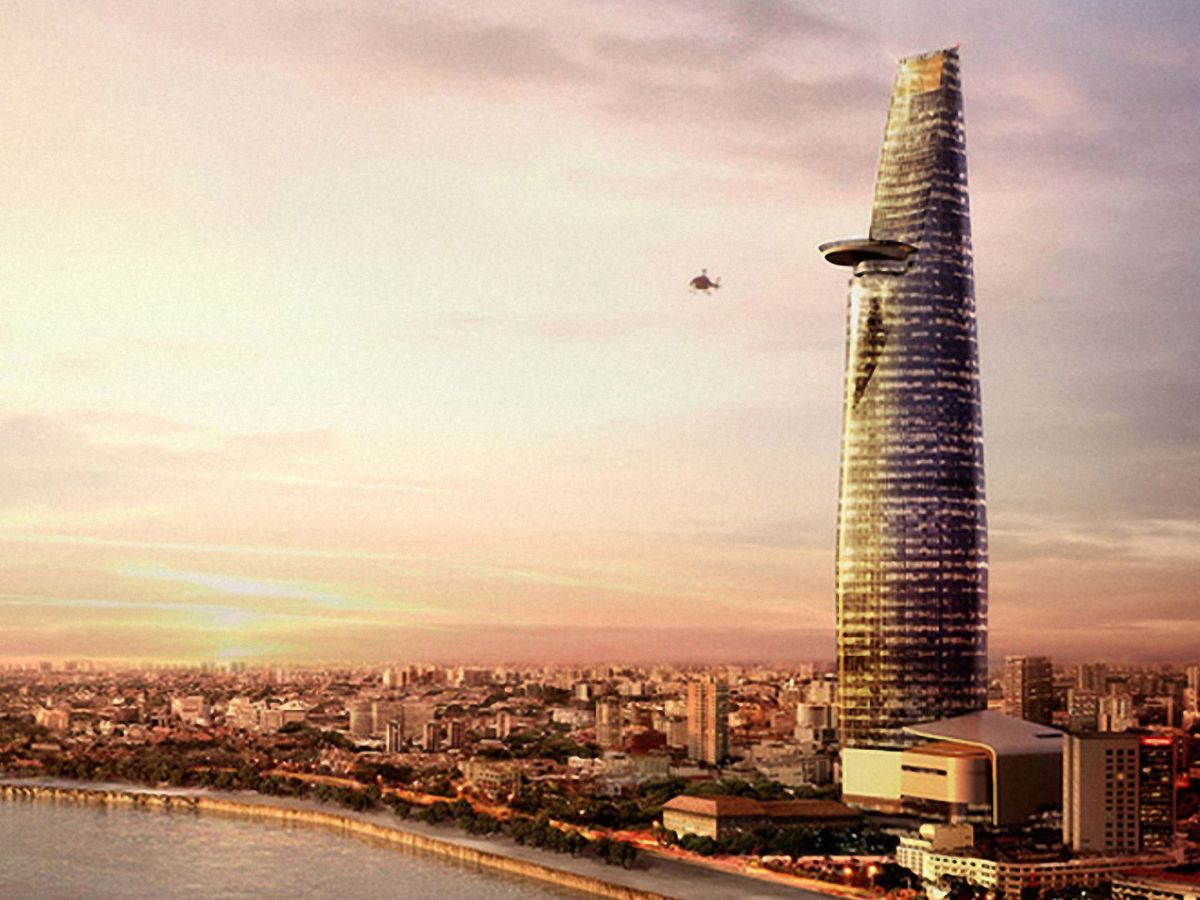 Bitexco Financial Tower,biểu tượng kiến trúc hình búp sen