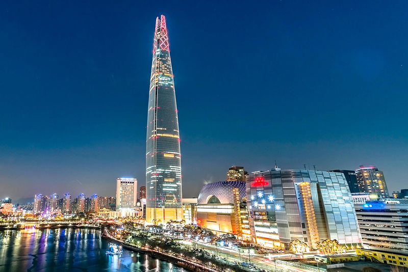 Lotte World Tower có thiết kế hiện đại