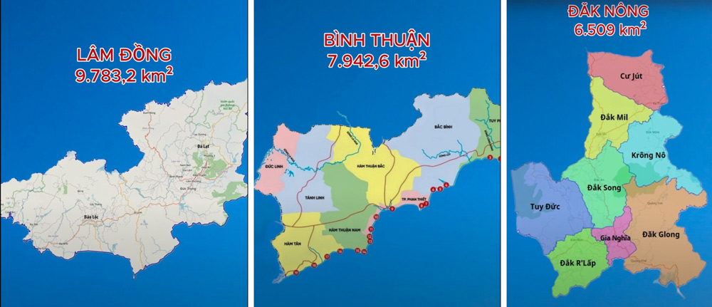 Sau sáp nhập, Lâm Đồng trở thành tỉnh rộng lớn nhất cả nước với diện tích trên 24.200 km2