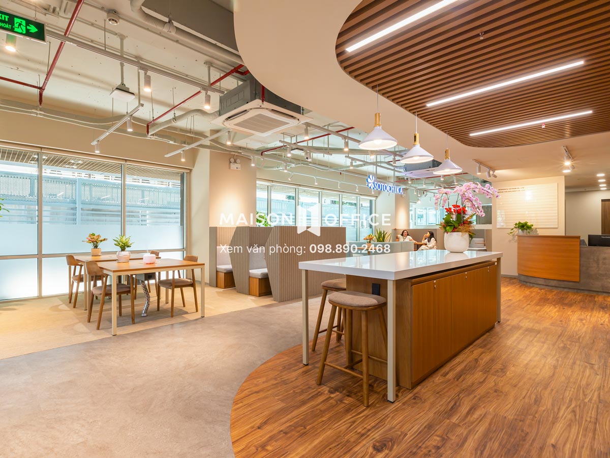 Văn phòng chia sẻ Sotochika được thiết kế theo tiêu chuẩn Nhật Bản