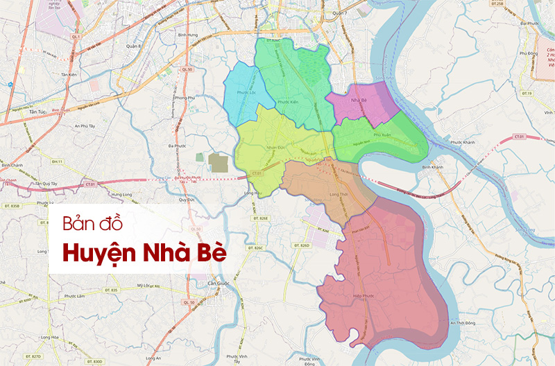 Bản đồ huyện Nhà Bè TPHCM