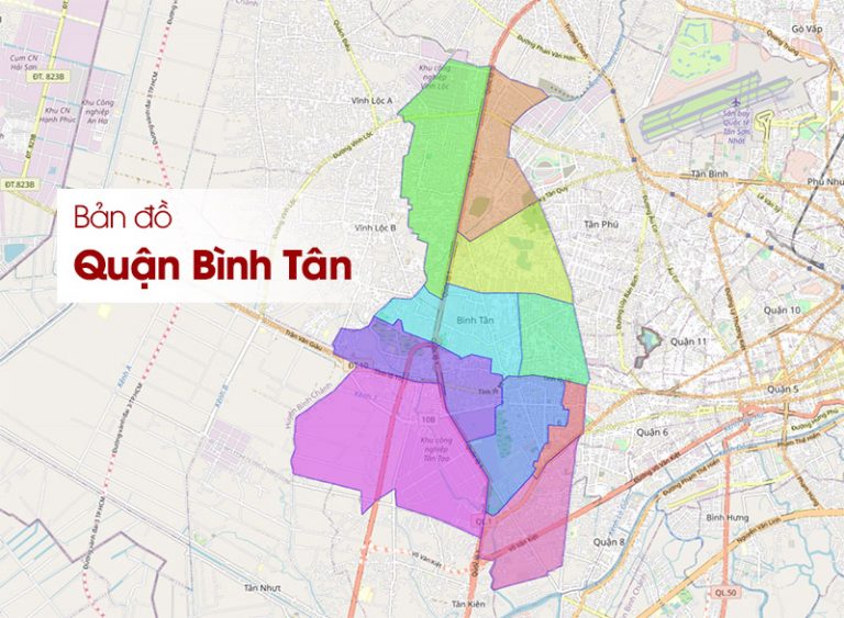 Bản đồ Quận Bình Tân TPHCM [Cập nhật mới nhất]