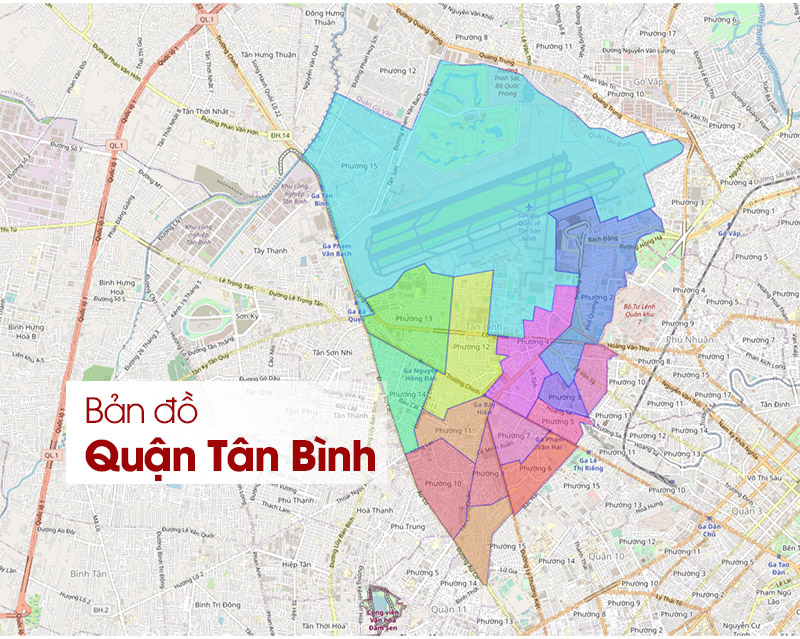 Bản đồ quận Tân Bình thành phố Hồ Chí Minh