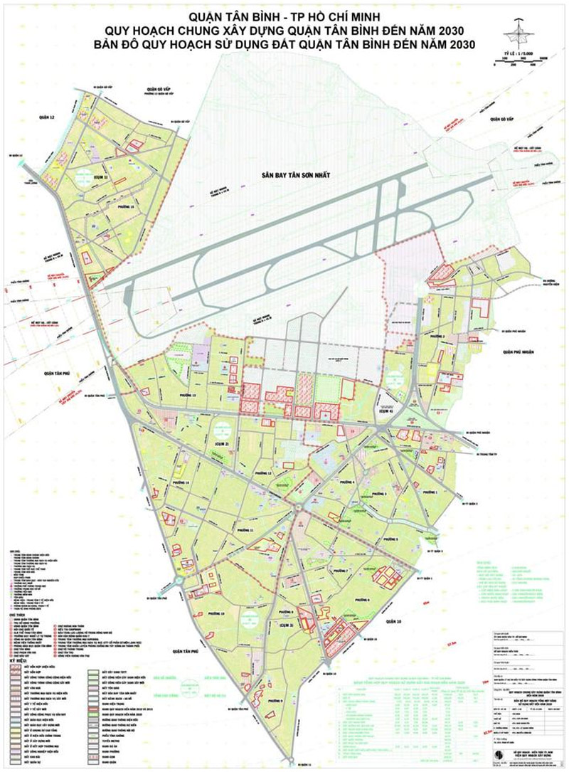 Bản đồ quy hoạch quận Tân Bình