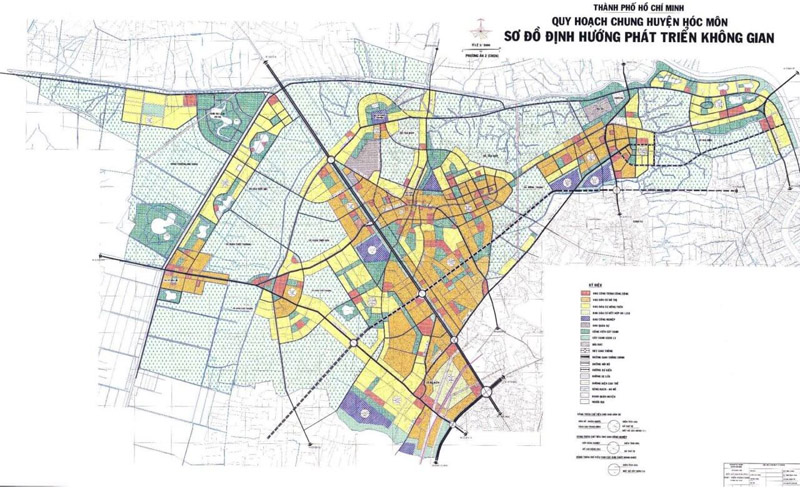 Bản đồ quy hoạch huyện Hóc Môn 