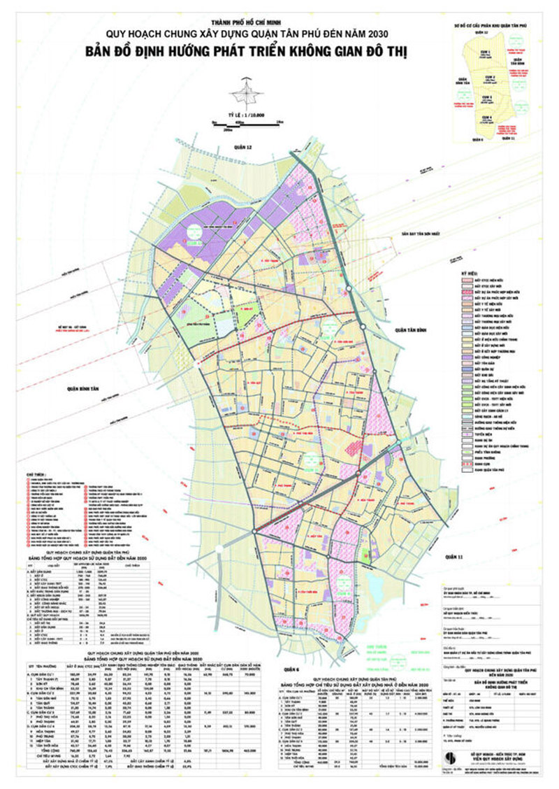 Bản đồ quy hoạch quận Tân Phú
