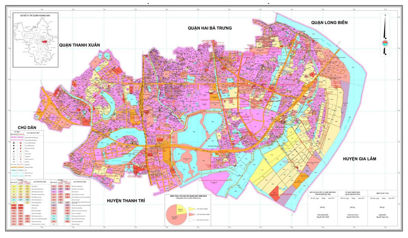 Bản đồ quy hoạch quận Hoàng Mai mới nhất