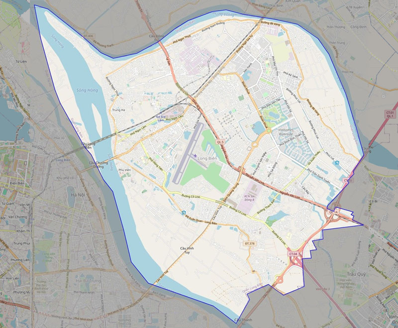 Quận Long Biên dễ dàng kết nối với các khu vực lân cận nhờ hệ thống cầu đường hiện đại