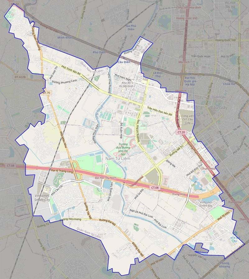 Địa bàn quận Nam Từ Liêm có nhiều tuyến đường giao thông quan trọng