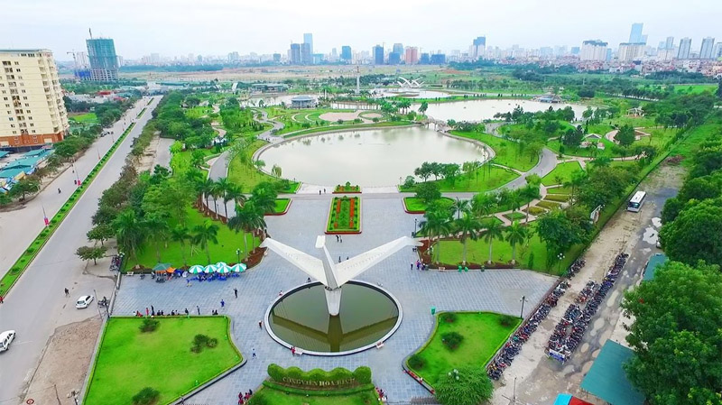 Công viên Hòa Bình xanh mát ngay giữa lòng thành phố