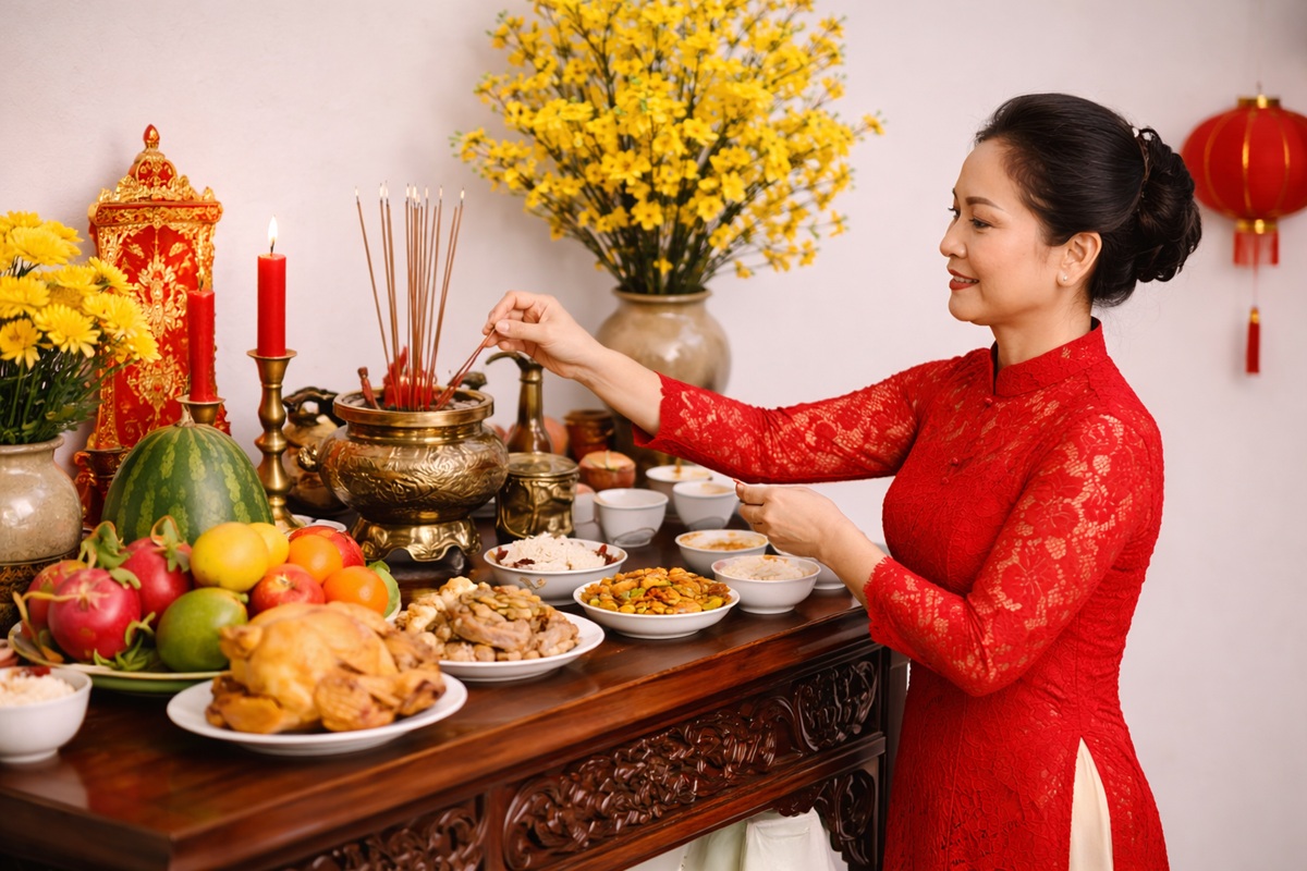 Cúng mùng 1, mùng 2, mùng 3 Tết