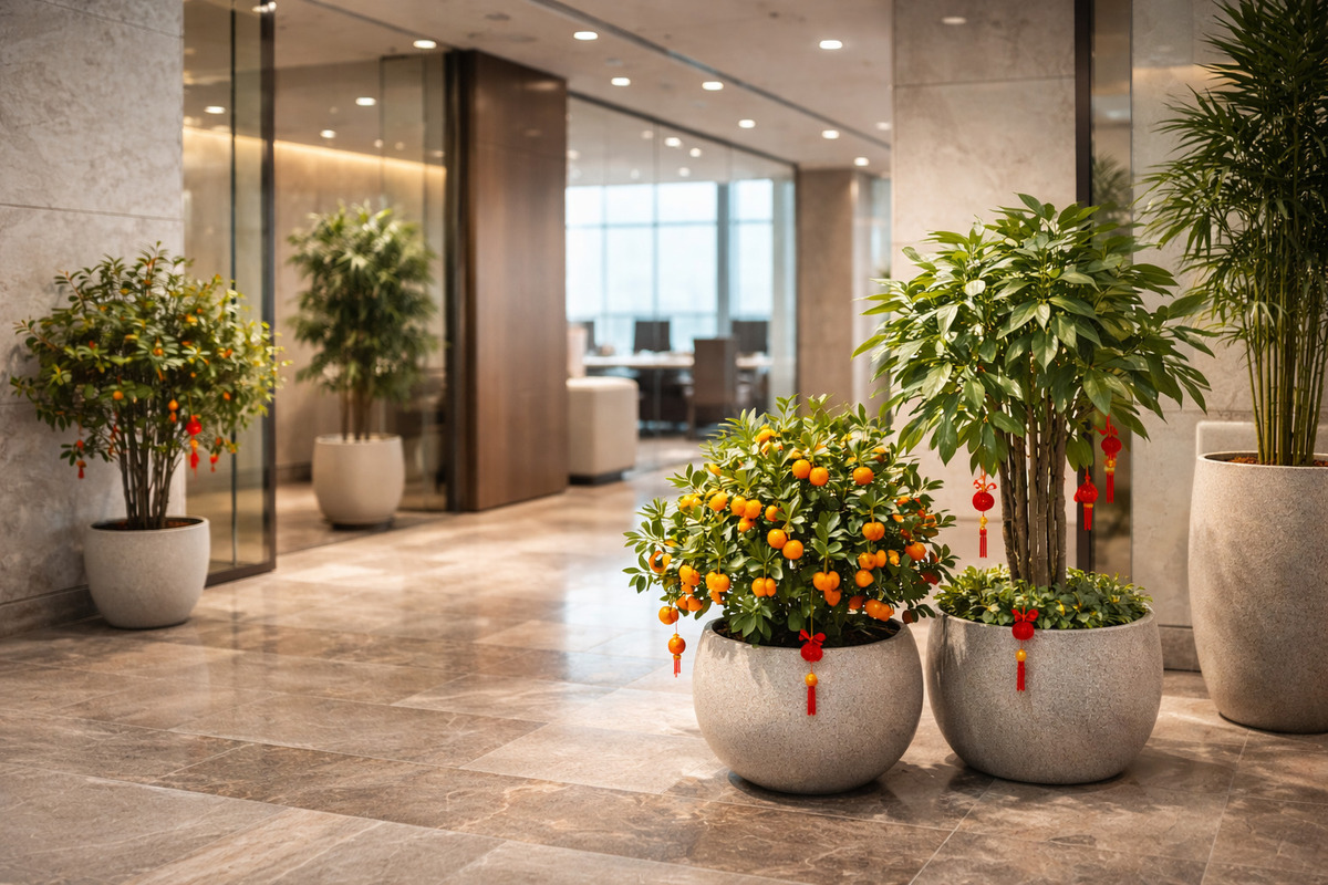 Trang trí Tết văn phòng đẹp