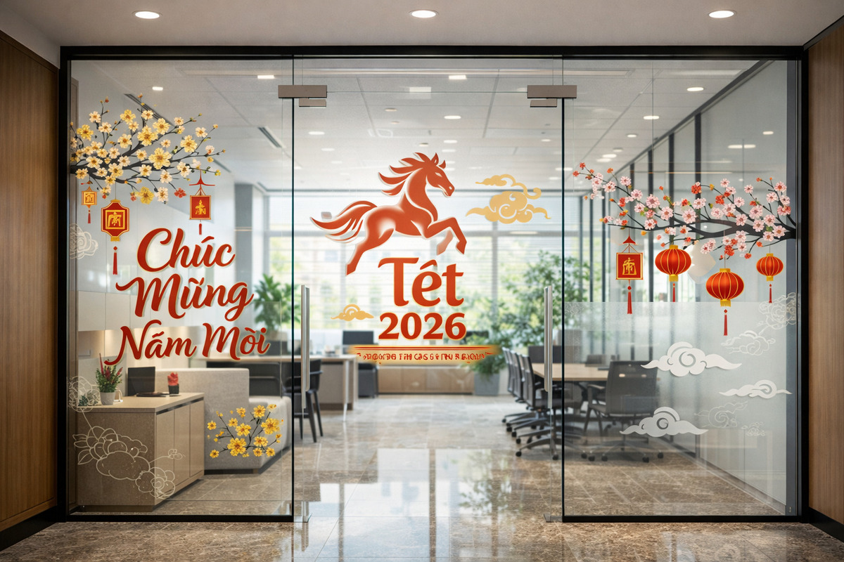 Ý tưởng trang trí Tết văn phòng
