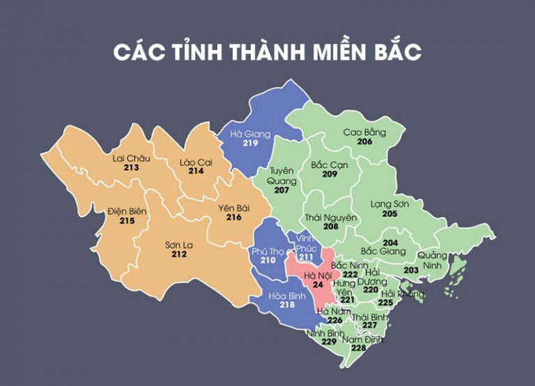 Danh sách các tỉnh miền Bắc (Việt Nam) và bản đồ chi tiết