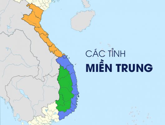 Danh sách các tỉnh miền Trung trước và sau khi sáp nhập