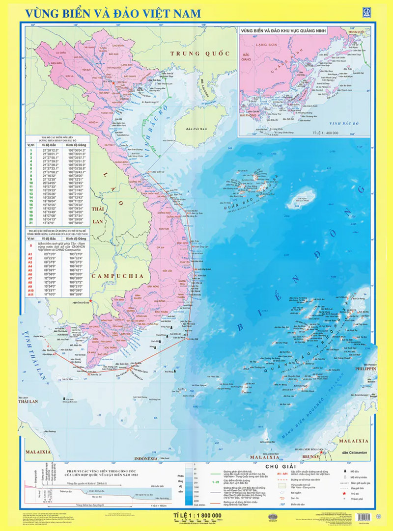 Bản đồ vùng biển và đảo của Việt Nam