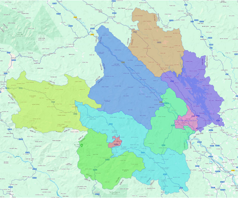 Bản đồ tỉnh Yên Bái