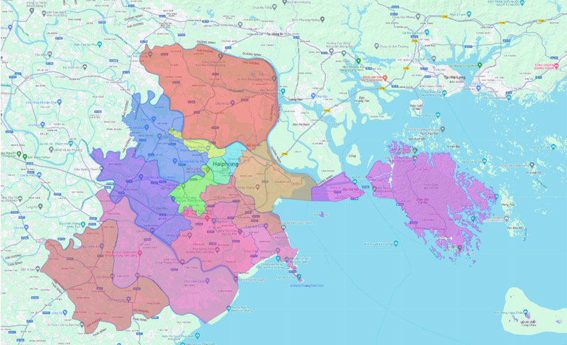 Bản đồ thành phố Hải Phòng