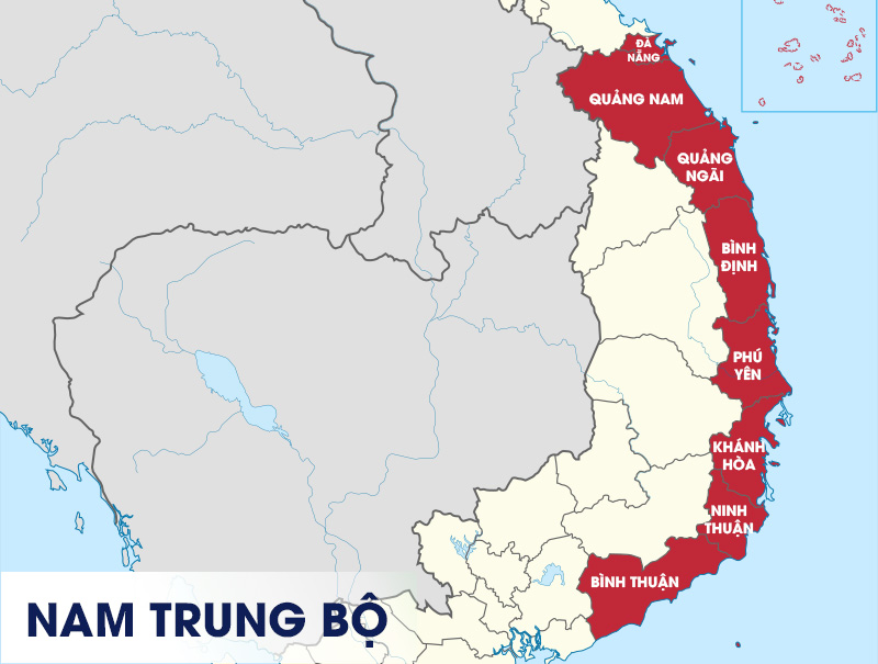 Các tỉnh duyên hải Nam Trung Bộ
