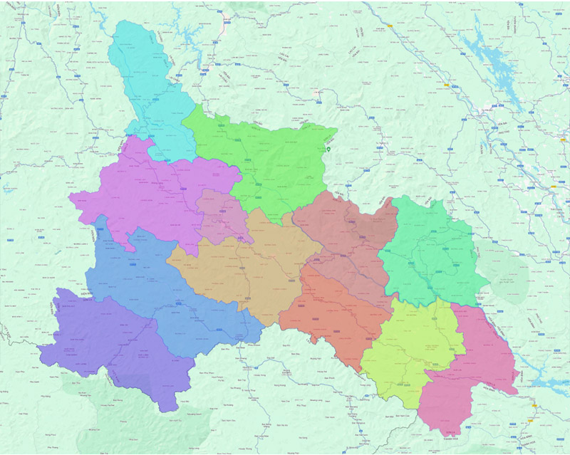 Bản đồ tỉnh Sơn La