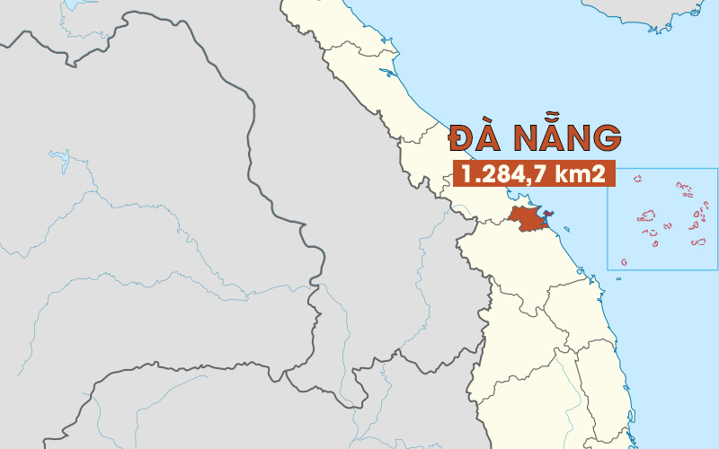 Diện tích thành phố Đà Nẵng xếp thứ 5 cả nước
