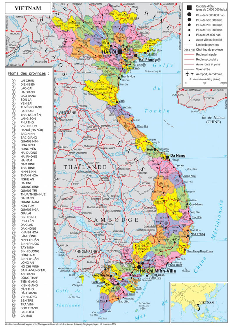 Bản đồ địa lý Việt Nam