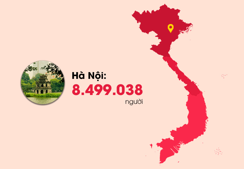 Dân số của Hà Nội đạt gần 8,5 triệu người 