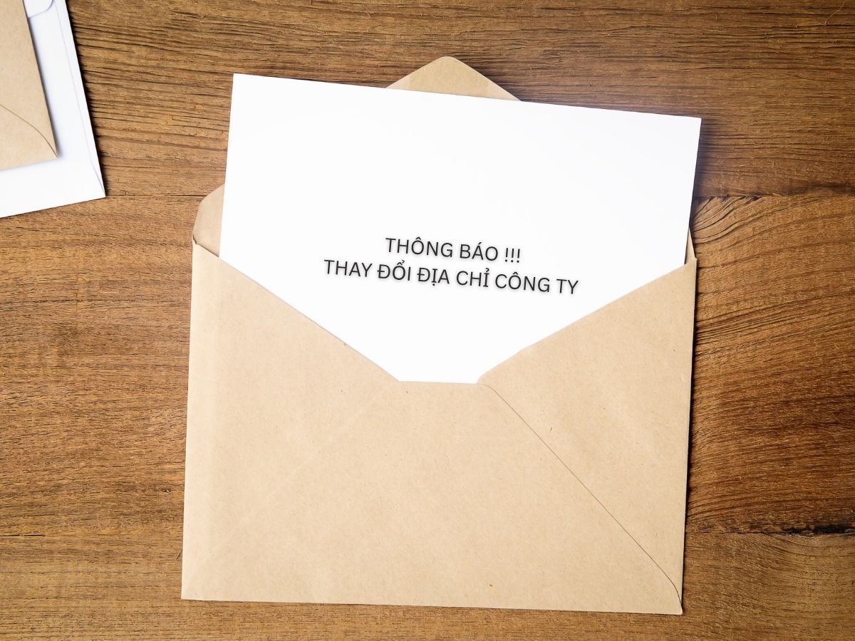 Doanh nghiệp thực hiện thông báo thay đổi địa chỉ công ty 
