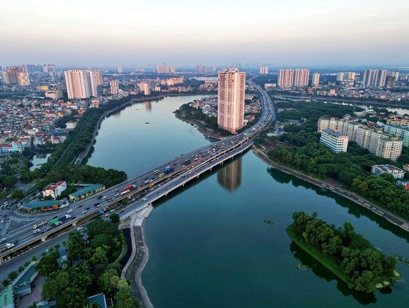 Quận Hoàng Mai là khu vực có tốc độ đô thị hóa nhanh chóng của TP. Hà Nội 