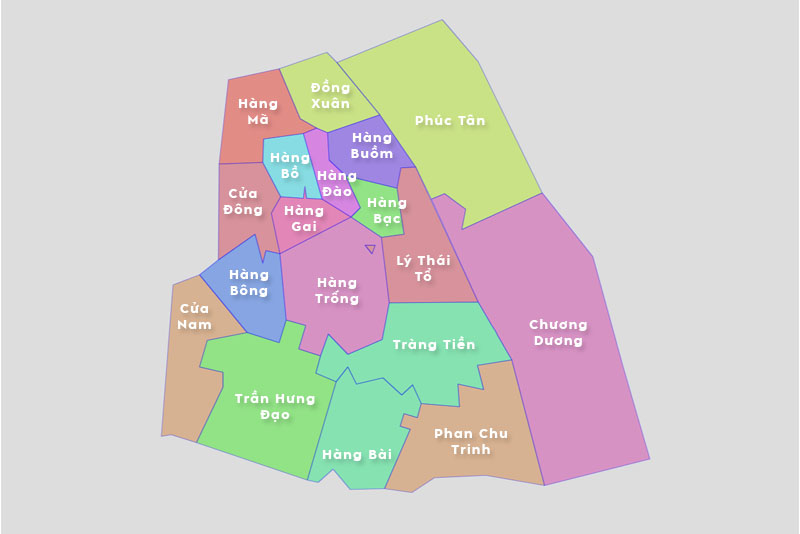 Danh sách các phường của quận Hoàn Kiếm