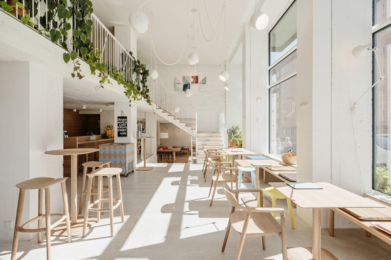Thiết kế quán cafe phong cách tối giản