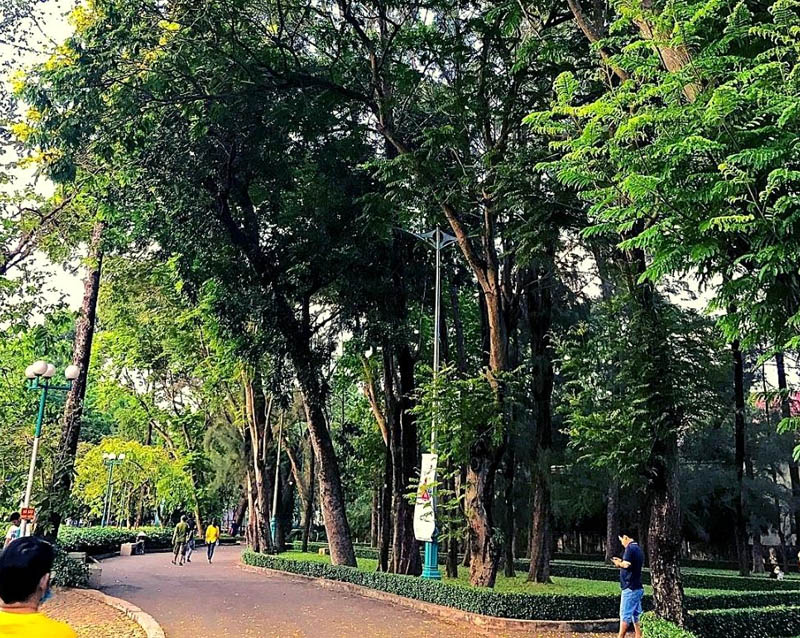 Công viên Gia Phú được thiết kế với nhiều mảng xanh trong lành