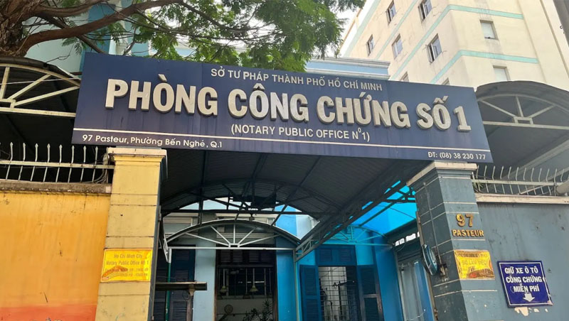 Phòng công chứng số 1 là phòng công chứng đầu tiên tại Việt Nam