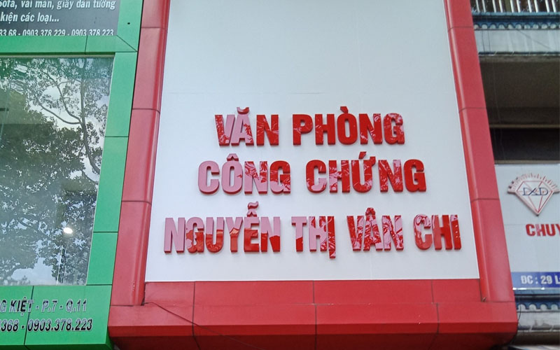 Văn phòng công chứng Nguyễn Thị Vân Chi