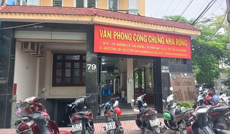 Văn phòng công chứng Nhà Rồng có cơ sở khang trang, hiện đại