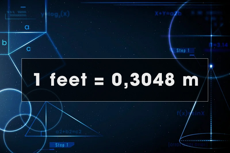 1 feet bằng bao nhiêu mét?