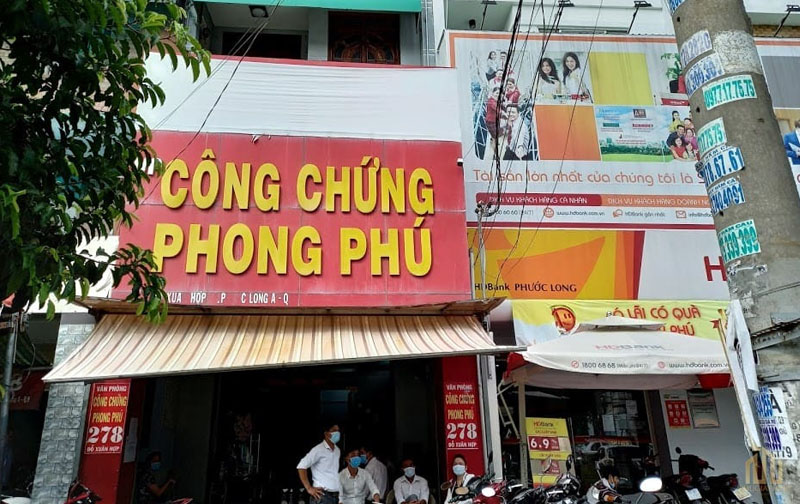 Văn phòng công chứng Phong Phú chuyên công chứng các loại hợp đồng, giao dịch